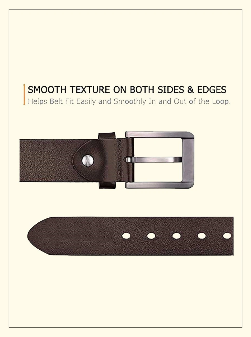 Bull Rock Brown Formal Leather Belt for Men